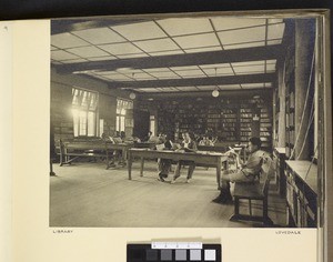 Students reading, Lovedale, South Africa, ca.1938