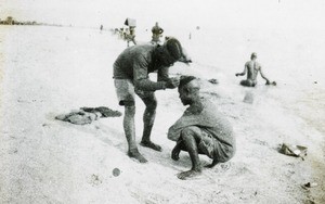 Troops by the Shore, Malawi, ca. 1914-1918