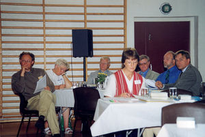 Fra venstre: Jonas Jørgensen, Johanne Marie Petersen, Kurt Petersen, Eva Madsen, Harald Nielsen, Lars Mandrup og Robert Hinnerskov