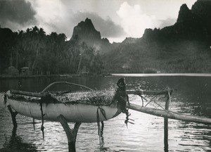 View on a bay of Moorea island