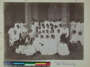 Youth group in Ambatovinaky, Antananarivo, Madagascar, ca.1902