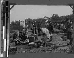 Doing the washing, Usoke, Unyamwezi, Tanzania