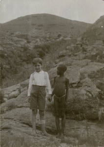 The Verdier boy with a friend