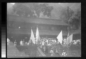 Temple celebration, Mount Emei, Sichuan, China, 1906