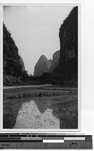 Scenery in Yangso in Guilin, China, 1949