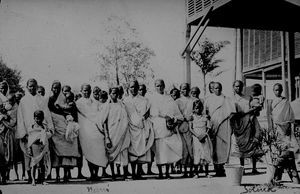 Grahampur, Goalpara District, North India. Evangelist women in the Assam Colony, 1911