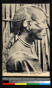 Profile of a man, French Equatorial Africa, ca.1920-1940