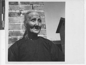 An elderly woman at Wuzhou, China, 1950