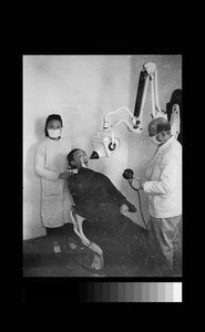 X-ray diagnosis of dental disease, Chengdu, Sichuan, China, ca.1946