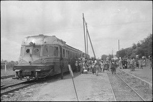 The railcar at the Bohicon train station