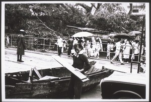 Shatan, a boat thrown into the street