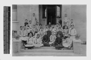 Standard Bearers club at Methodist girls' boarding school, Beijing, China, 1904