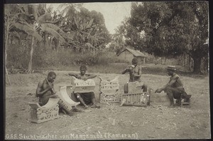 Stool-carvers from Mangamba (Cameroon)