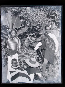 Governor Ramaniraka together with his daughter and son-in-law, Ihosy, Madagascar, ca.1893