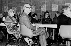 Annual meeting in 1985 in Maribo. Bishop Thorkild Græsholt and Mrs Hanne Græsholt