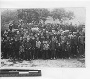 Men and doctrine students at Maan Shui at Yangjiang, China, 1931