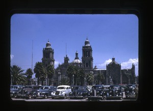 Looking north across Zocalo square, Mexico City