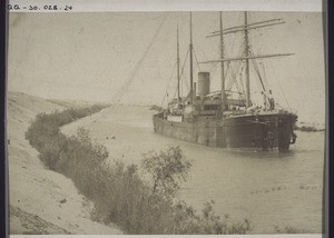 Schiff auf dem Suez-Canal