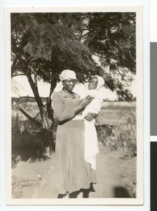 Christian Zulu mother with child, South Africa