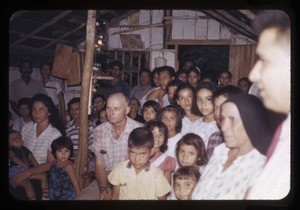 Group of church members, likely a rural congregation (Iglesia de Cristo), Mexico