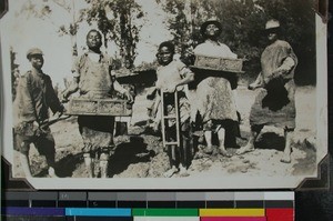 Making bricks, Ekombe, South Africa