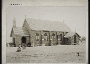 Englische Kirche in Hubli, Indien. Die Backsteine sind aus der Ziegel. der Basl. M