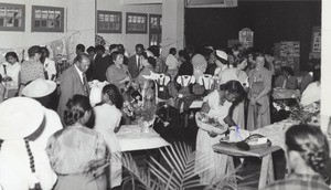 Fair in the christan hall of the young girls in the Tranompokonolone of Analalady, in Madagascar