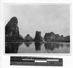 Ferry crossing in Guilin, China, 1935