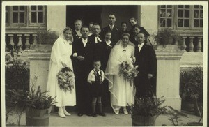 22.XII.36 Hochzeit von Ruth u. Wilh. Weickum, Emil u. Hanny Kaufmann