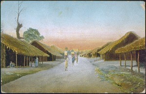 A road through a village, Moshi, Tanzania, ca. 1900-1914