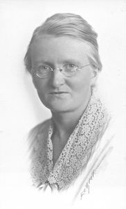 Missionary Kätchen Hauge,leader of Siloam Boarding School, Tirukoilur,1921-19222, leader of Mel