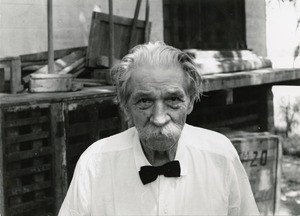 Portrait of Albert Schweitzer in Lambarene, Gabon