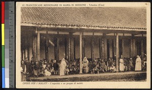 Patients at the mission hospital, China, ca.1920-1940