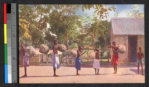 People bringing fowl to be sold, Malawi, ca.1920-1940