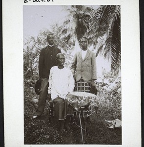 Church elder and two teachers in Bonaku