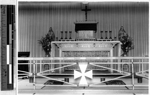 Fr. Witte's altar, Hikone, Japan, ca. 1938