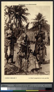 Chief and his guards, Congo, ca.1900-1930