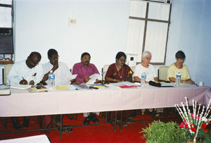 Tiruvannamalai,Tamil Nadu, South India. The ALC/Danmission Council of Partners Meeting, March 2