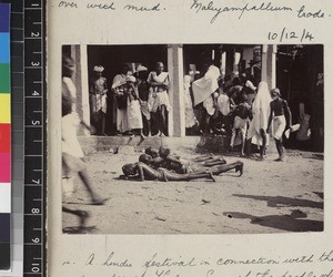 Hindus celebrating festival, Erode, Tamil Nadu, India, ca. 1910