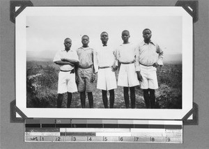 Schoolboys of the central school, Rungwe, Tanzania, ca.1929-1940