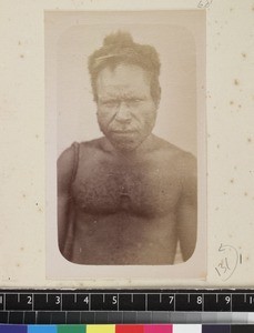Portrait of Lohia, inland chief, Papua New Guinea, ca. 1890