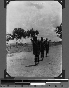 Committing a person suffering from sleeping sickness, Sikonge, Unyamwezi, Tanzania