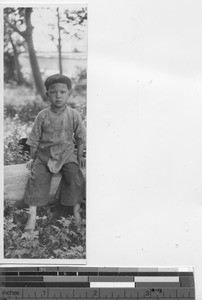 A young girl at Shangchuan, China, 1935