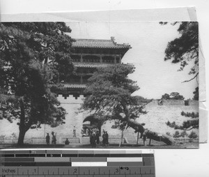 Wall entrance at Tung Ling at Fushun, China, 1934