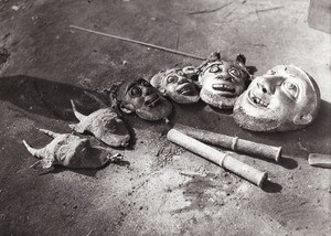 Copper masks, in Cameroon