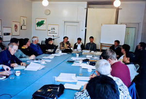 Church leaders in meeting with JCS Board