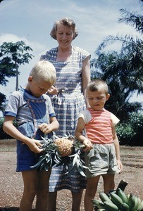 Arne, Else and Olav, Bankim, Adamaoua, Cameroon, 1955-1962