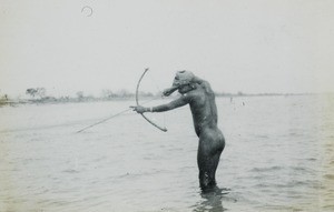 Fishing with Bow and Arrow, Malawi, ca. 1914-1918