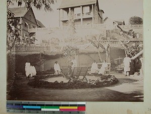 Andohalo, the hospital garden, Antananarivo, Madagascar, ca.1900