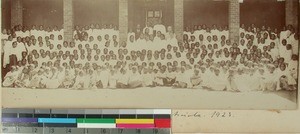 Students and teachers at Antsirabe Girls' School, Antsirabe, Madagascar, 1923